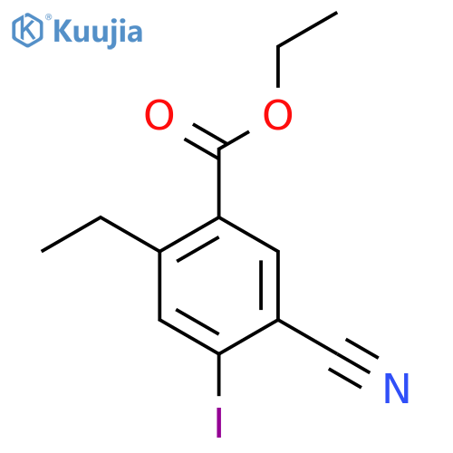 Ethyl 5-cyano-2-ethyl-4-iodobenzoate structure