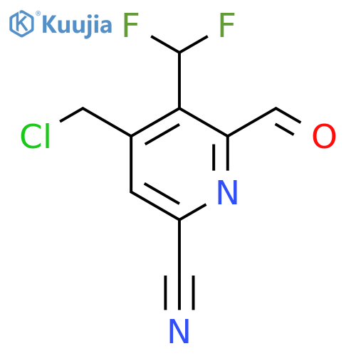 4-(Chloromethyl)-6-cyano-3-(difluoromethyl)pyridine-2-carboxaldehyde structure