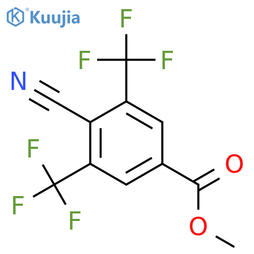 Methyl 3,5-bis(trifluoromethyl)-4-cyanobenzoate structure