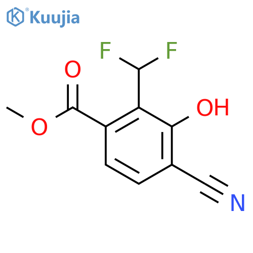 Methyl 4-cyano-2-difluoromethyl-3-hydroxybenzoate structure