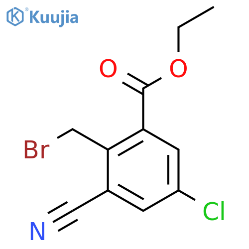 Ethyl 2-bromomethyl-5-chloro-3-cyanobenzoate structure