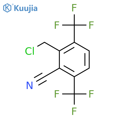 3,6-Bis(trifluoromethyl)-2-cyanobenzyl chloride structure