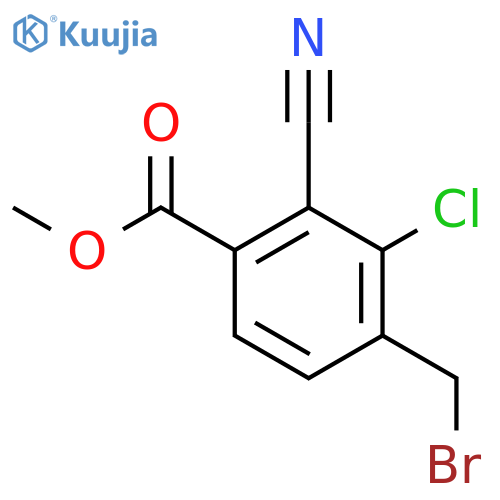 Methyl 4-bromomethyl-3-chloro-2-cyanobenzoate structure
