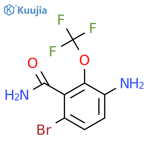 3-Amino-6-bromo-2-(trifluoromethoxy)benzamide structure