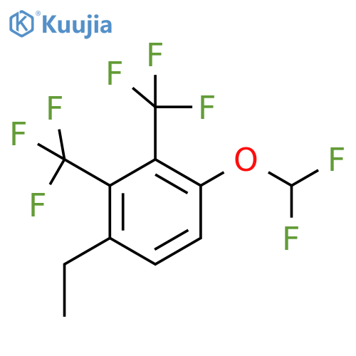 1,2-Bis(trifluoromethyl)-3-(difluoromethoxy)-6-ethylbenzene structure