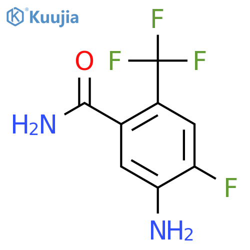 5-Amino-4-fluoro-2-(trifluoromethyl)benzamide structure