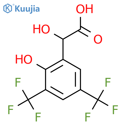 3,5-Bis(trifluoromethyl)-2-hydroxymandelic acid structure