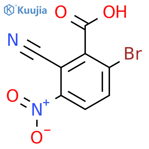 6-Bromo-2-cyano-3-nitrobenzoic acid structure