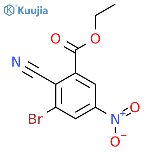 Ethyl 3-bromo-2-cyano-5-nitrobenzoate structure
