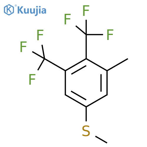 3,4-Bis(trifluoromethyl)-5-(methyl)thioanisole structure