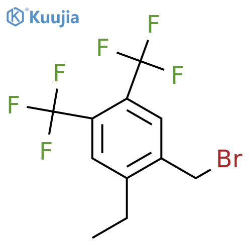4,5-Bis(trifluoromethyl)-2-ethylbenzyl bromide structure