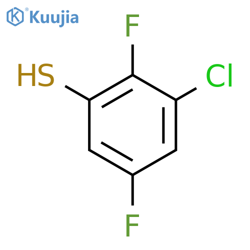 3-Chloro-2,5-difluorobenzenethiol structure