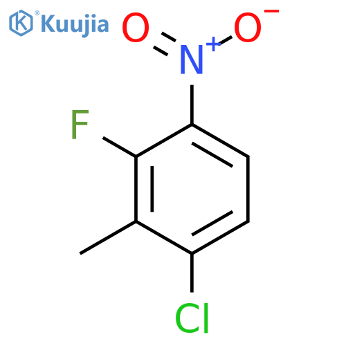 1-Chloro-3-fluoro-2-methyl-4-nitrobenzene structure