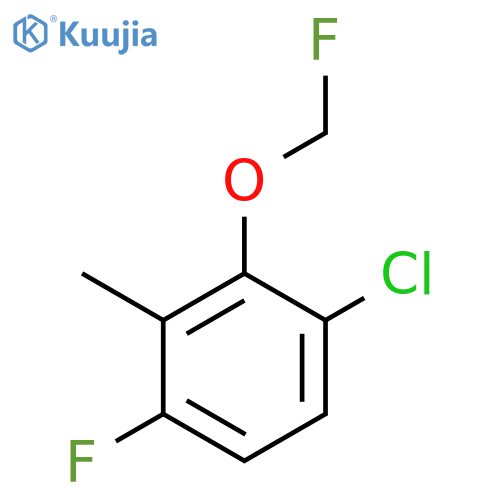 3-Chloro-6-fluoro-2-(fluoromethoxy)toluene structure