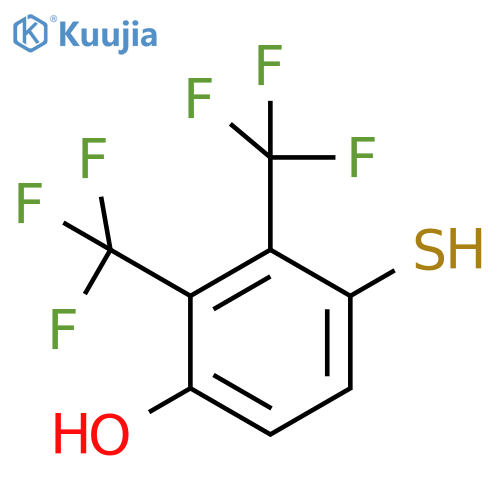 2,3-Bis(trifluoromethyl)-4-hydroxythiophenol structure