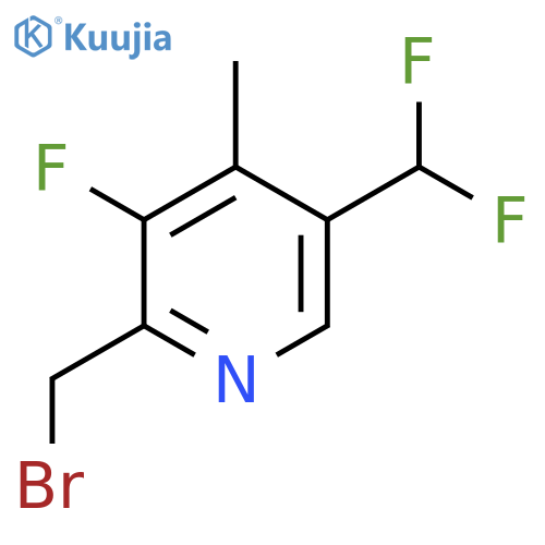 2-(Bromomethyl)-5-(difluoromethyl)-3-fluoro-4-methylpyridine structure