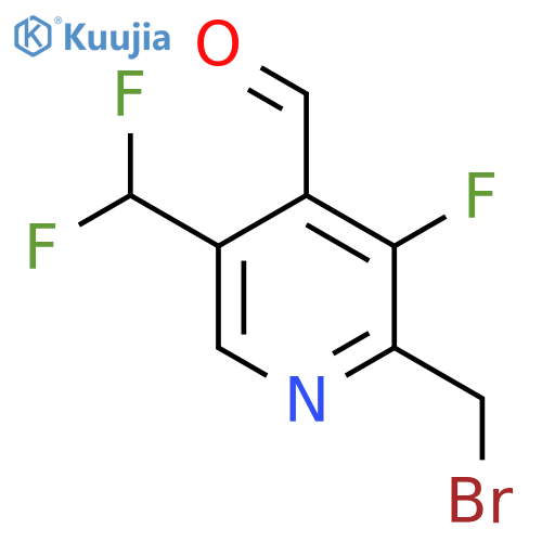 2-(Bromomethyl)-5-(difluoromethyl)-3-fluoropyridine-4-carboxaldehyde structure