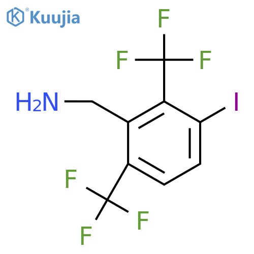 2,6-Bis(trifluoromethyl)-3-iodobenzylamine structure