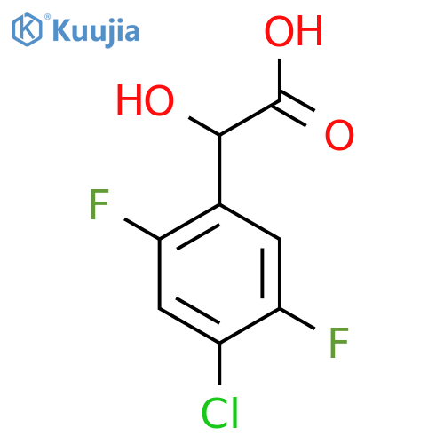 4-Chloro-2,5-difluoromandelic acid structure