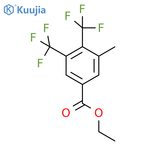 Ethyl 3,4-bis(trifluoromethyl)-5-methylbenzoate structure