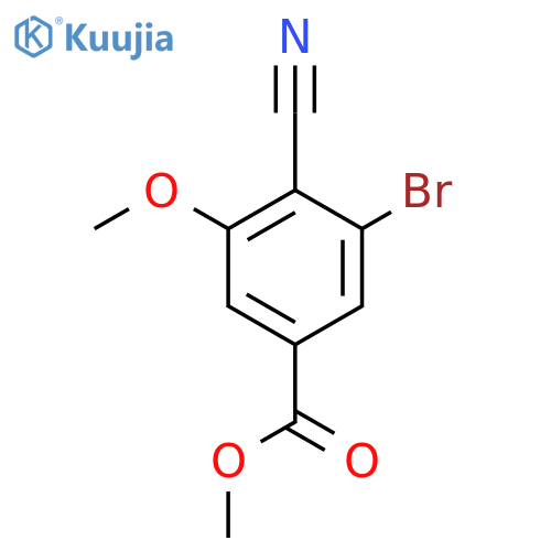 Methyl 3-bromo-4-cyano-5-methoxybenzoate structure