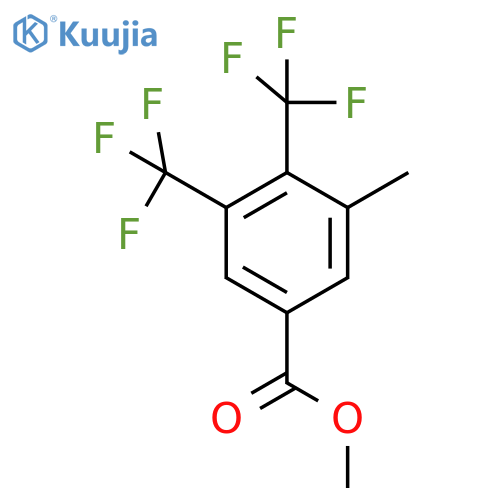 Methyl 3,4-bis(trifluoromethyl)-5-methylbenzoate structure