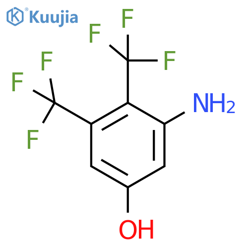 3-Amino-4,5-bis(trifluoromethyl)phenol structure