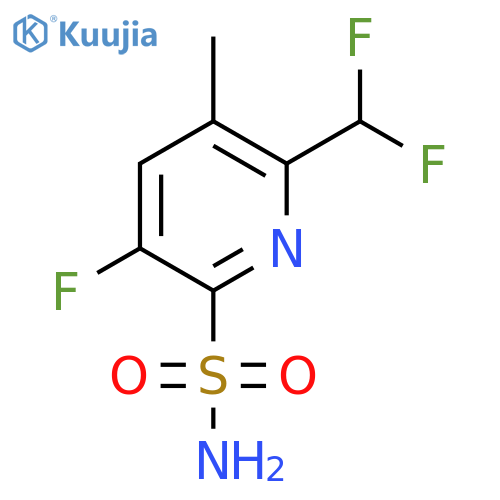 2-(Difluoromethyl)-5-fluoro-3-methylpyridine-6-sulfonamide structure