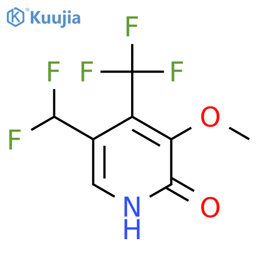 5-(Difluoromethyl)-2-hydroxy-3-methoxy-4-(trifluoromethyl)pyridine structure