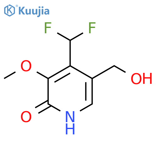 4-(Difluoromethyl)-2-hydroxy-3-methoxypyridine-5-methanol structure