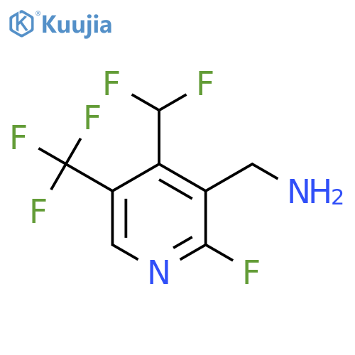3-(Aminomethyl)-4-(difluoromethyl)-2-fluoro-5-(trifluoromethyl)pyridine structure