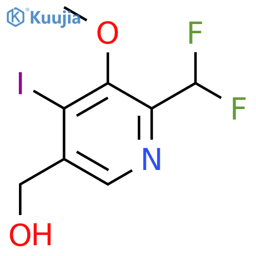 2-(Difluoromethyl)-4-iodo-3-methoxypyridine-5-methanol structure