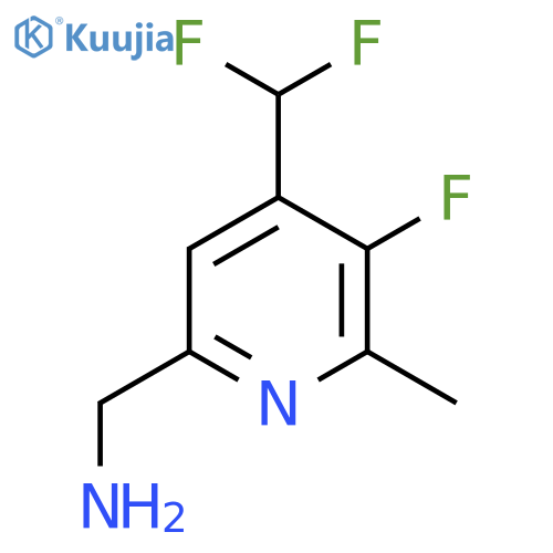 6-(Aminomethyl)-4-(difluoromethyl)-3-fluoro-2-methylpyridine structure