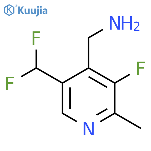 4-(Aminomethyl)-5-(difluoromethyl)-3-fluoro-2-methylpyridine structure