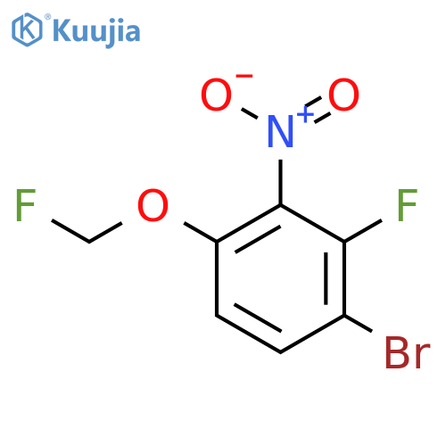 1-Bromo-2-fluoro-4-fluoromethoxy-3-nitrobenzene structure