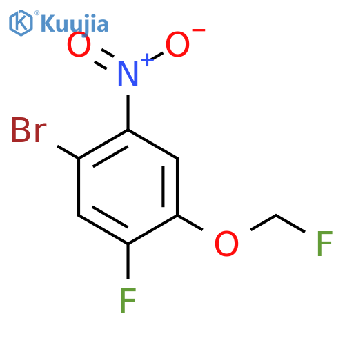 1-Bromo-5-fluoro-4-fluoromethoxy-2-nitrobenzene structure