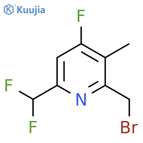 2-(Bromomethyl)-6-(difluoromethyl)-4-fluoro-3-methylpyridine structure