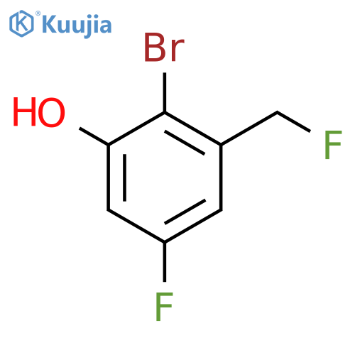 2-Bromo-5-fluoro-3-(fluoromethyl)phenol structure