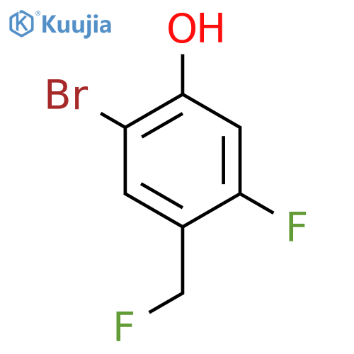 2-Bromo-5-fluoro-4-(fluoromethyl)phenol structure