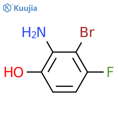 2-Amino-3-bromo-4-fluorophenol structure