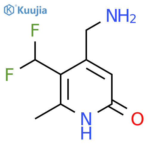 4-(Aminomethyl)-3-(difluoromethyl)-6-hydroxy-2-methylpyridine structure