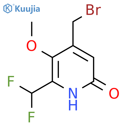 4-(Bromomethyl)-2-(difluoromethyl)-6-hydroxy-3-methoxypyridine structure
