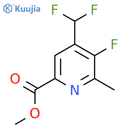 Methyl 4-(difluoromethyl)-3-fluoro-2-methylpyridine-6-carboxylate structure