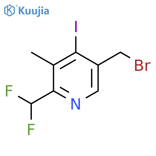 5-(Bromomethyl)-2-(difluoromethyl)-4-iodo-3-methylpyridine structure