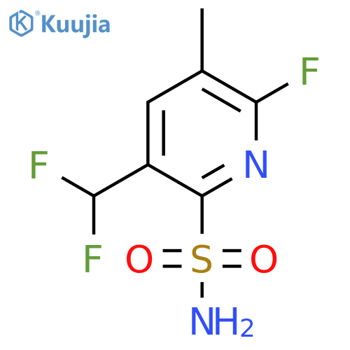 5-(Difluoromethyl)-2-fluoro-3-methylpyridine-6-sulfonamide structure
