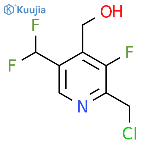 2-(Chloromethyl)-5-(difluoromethyl)-3-fluoropyridine-4-methanol structure