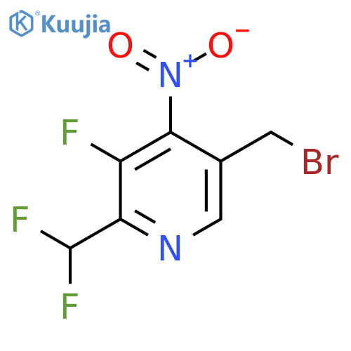5-(Bromomethyl)-2-(difluoromethyl)-3-fluoro-4-nitropyridine structure