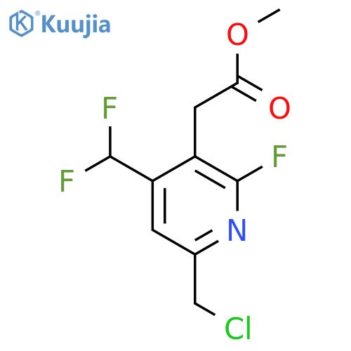Methyl 6-(chloromethyl)-4-(difluoromethyl)-2-fluoropyridine-3-acetate structure