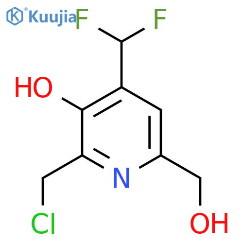 2-(Chloromethyl)-4-(difluoromethyl)-3-hydroxypyridine-6-methanol structure