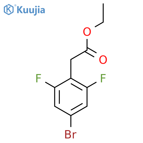 Ethyl 4-bromo-2,6-difluorophenylacetate structure